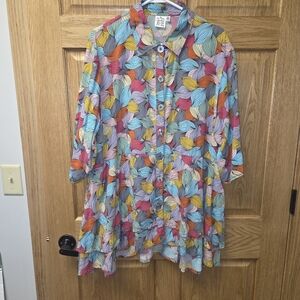 Gorgeous Parsley & Sage 2XL long top